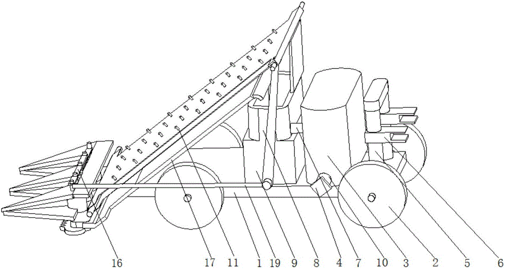 Pasture harvesting and pulping all-in-one machine for saline and alkaline land