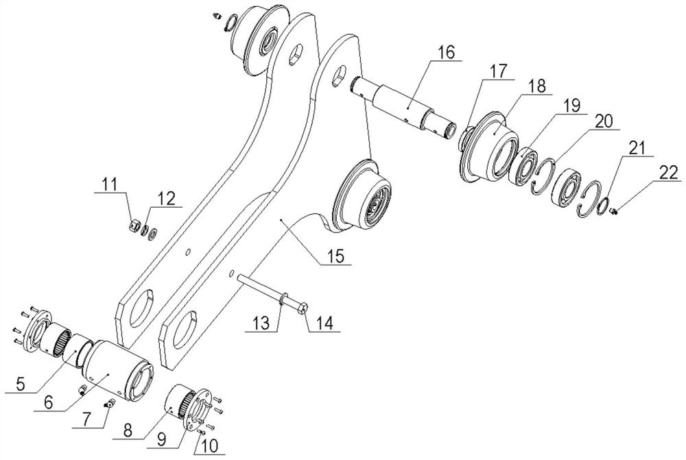 High-stability double-lifting-lug three-dimensional parking garage chain