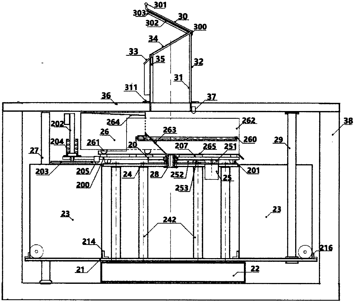 Intelligent dumping device for classified garbage