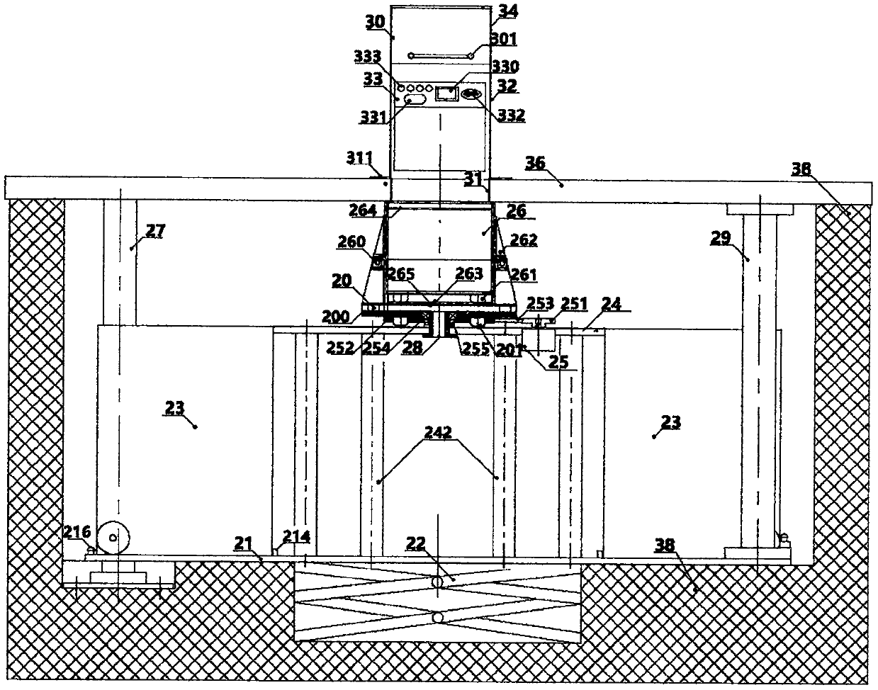 Intelligent dumping device for classified garbage