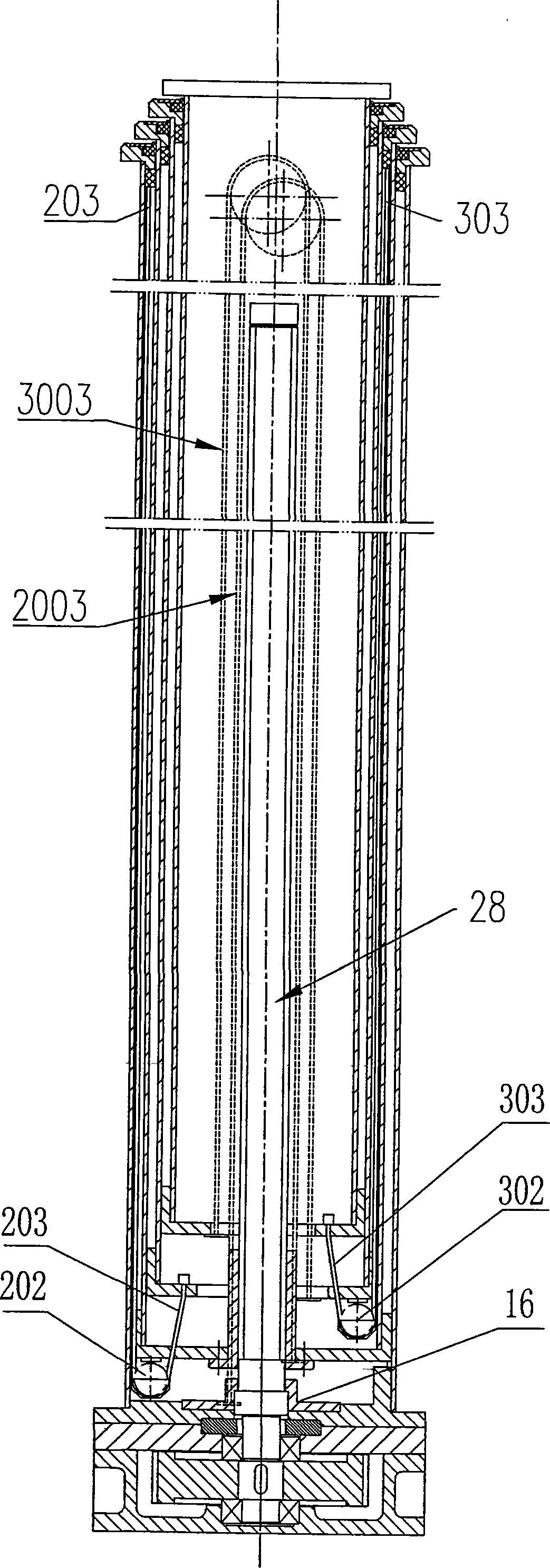 Lead screw transmission lifting rod