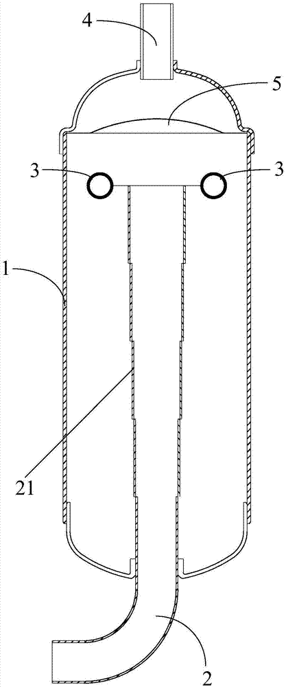 Liquid reservoir and compressor