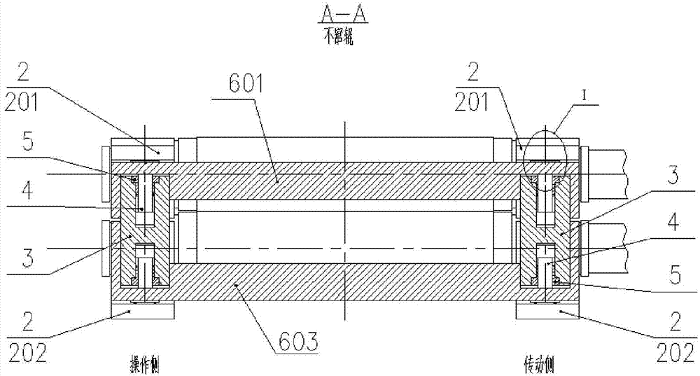 Working roller bending device for double-roller rolling machine and roller bending force control method