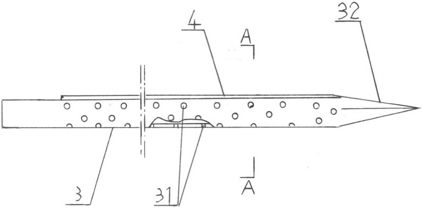 Pipe gallery advanced grouting device and method suitable for tree protection