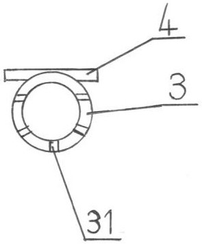 Pipe gallery advanced grouting device and method suitable for tree protection