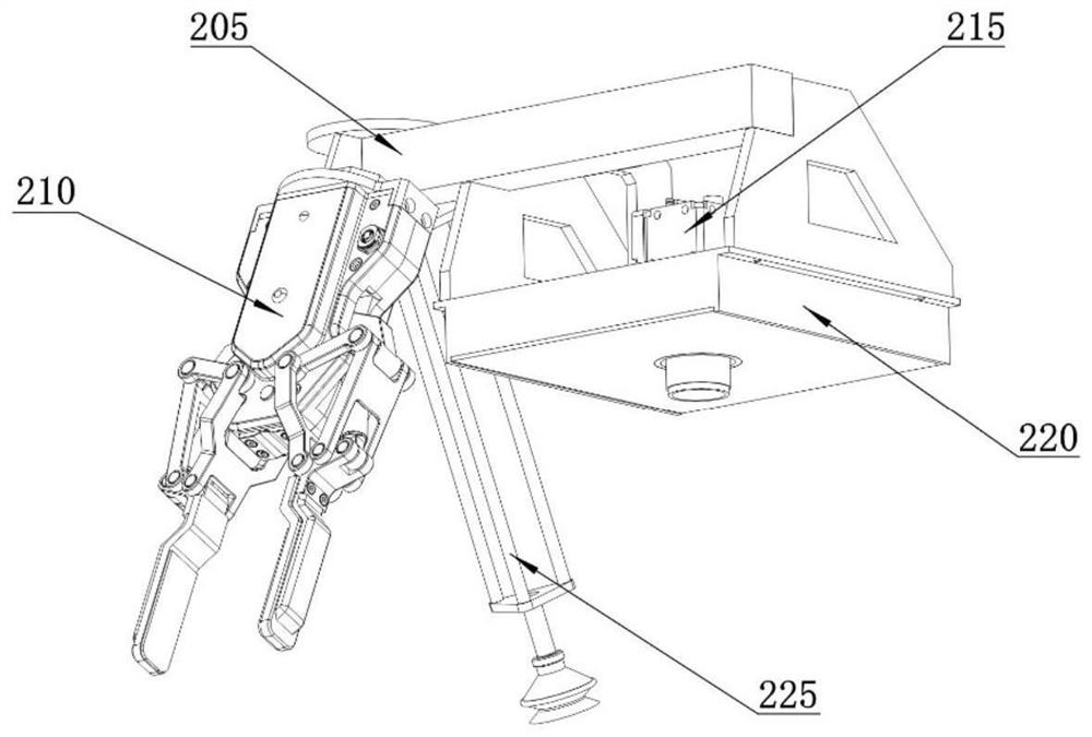 Rapid multi-variety robot material sorting device and method