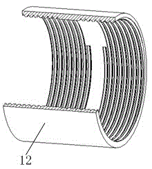 Blockage preventing device for shotcrete pumping pipe