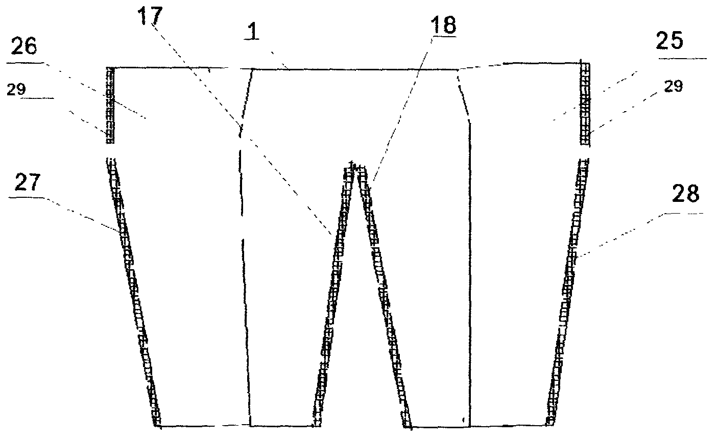 Zipper trousers for bedridden patient