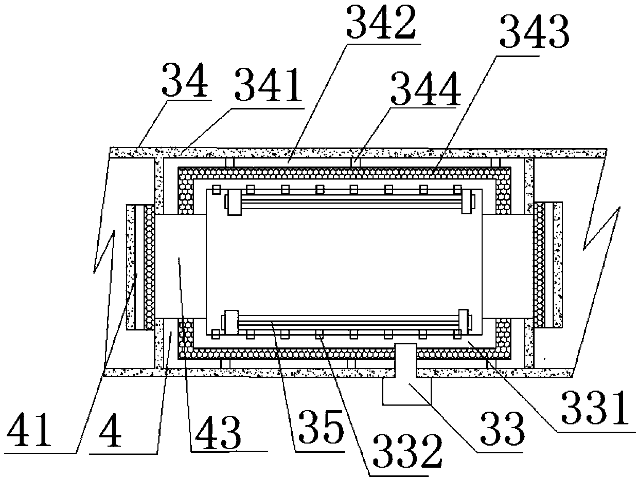 Automatic opening and closing three-chamber vacuum furnace capable of monitoring operation