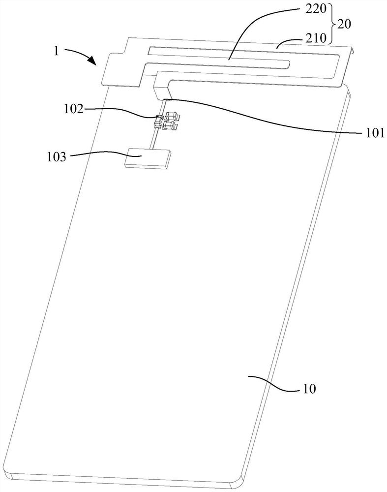 Multi-frequency built-in antenna and wireless terminal