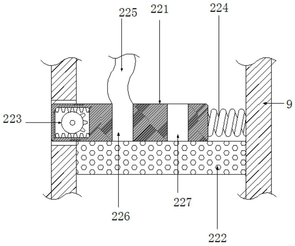 Detachable flour processing device and method facilitating mixed material adding