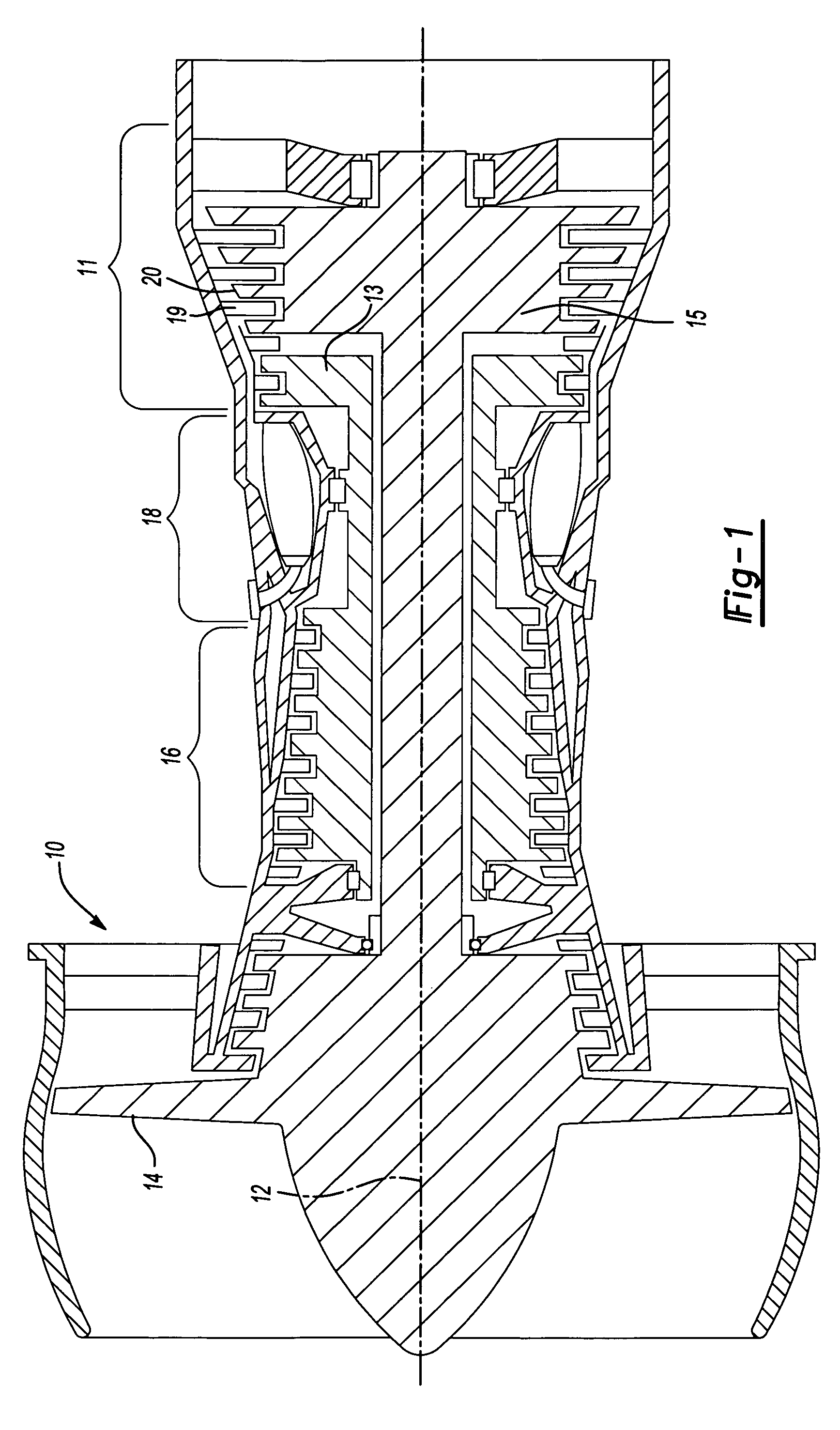 Turbine blade with split impingement rib