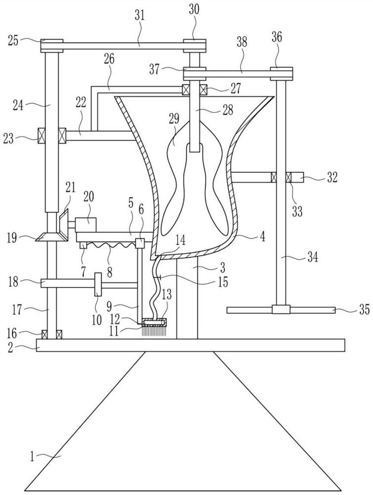 A leather surface maintenance oil application equipment for leather bag production