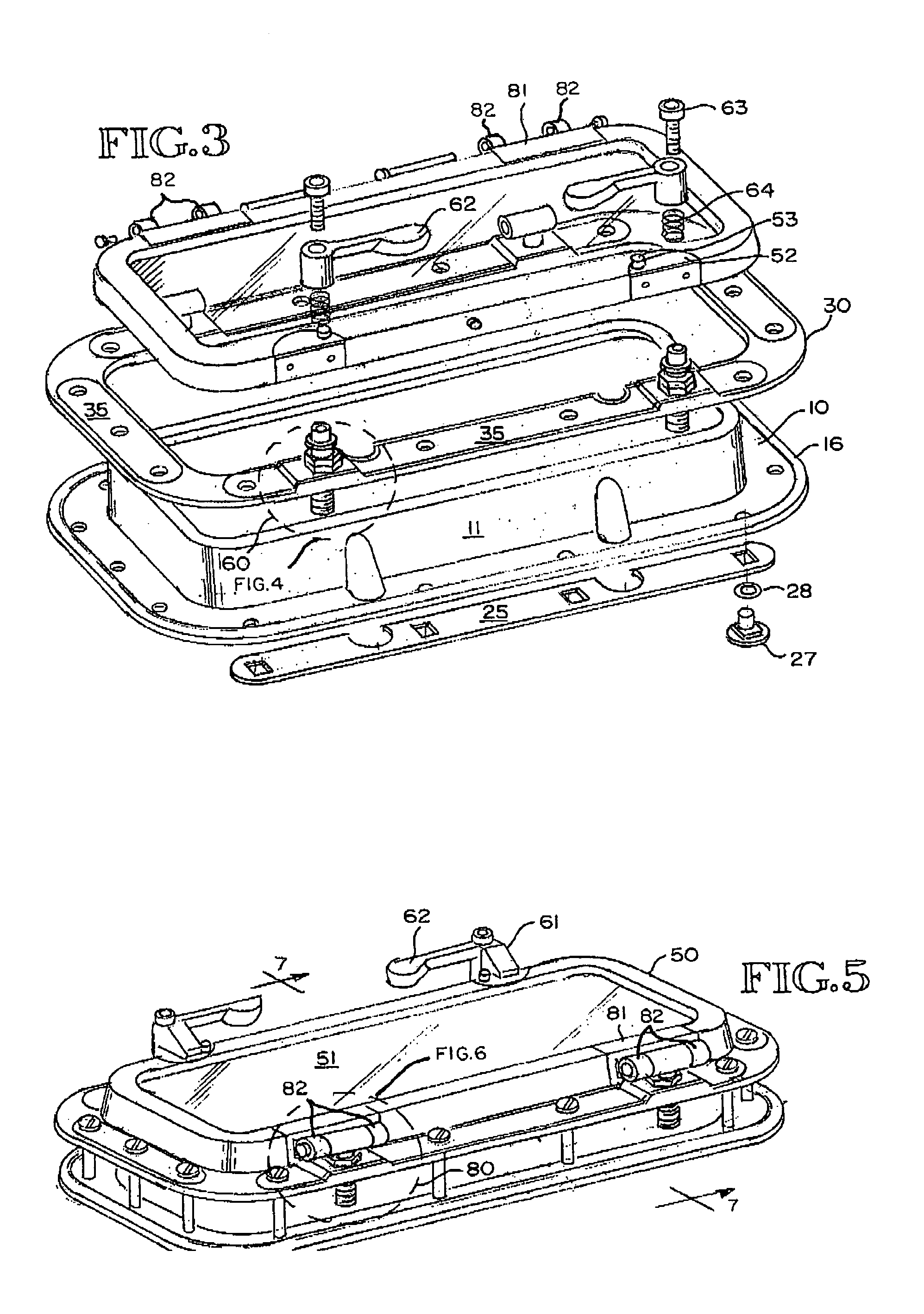 Self-sealing port light assembly