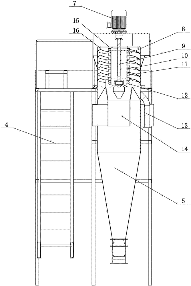 Water-mist type centrifugal dust remover