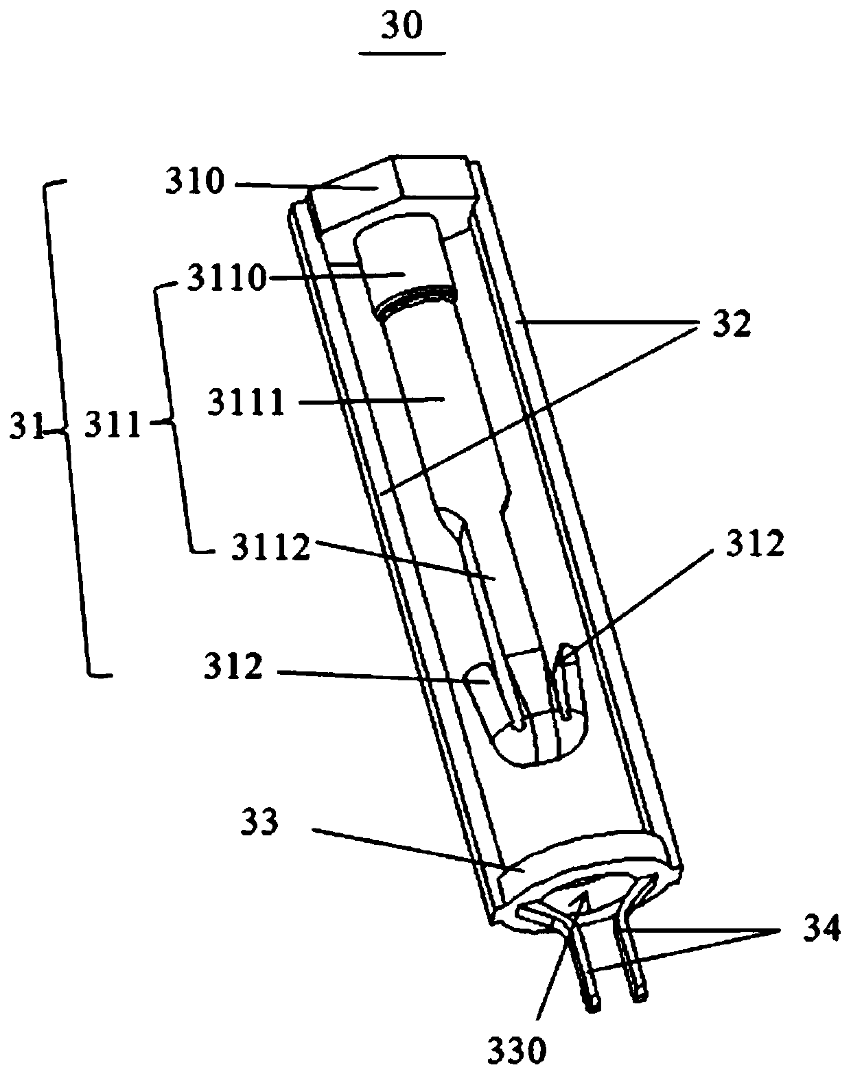 Heat sink fixing structure