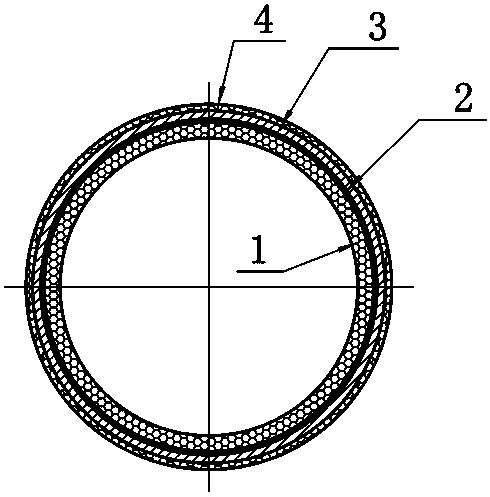 Four-layer butt-welded aluminum-plastic composite SP tube and preparation method thereof