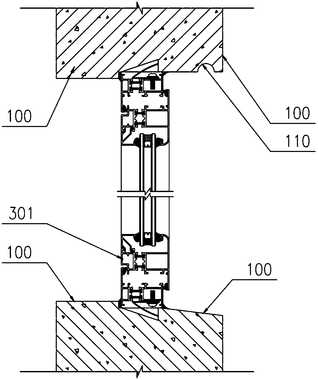 Prefabricated pc component door and window system