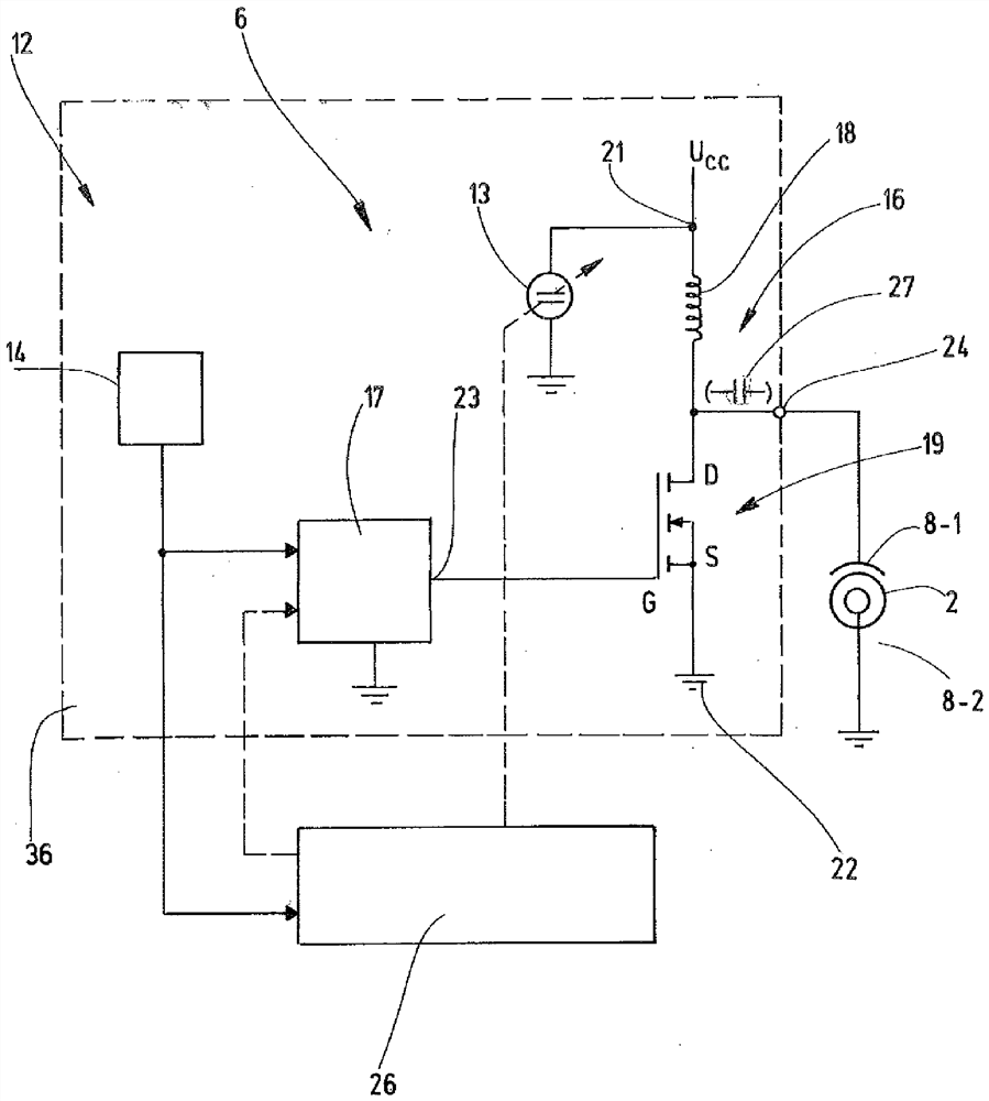 Circuit devices for supplying high-frequency energy and systems for generating electrical discharges