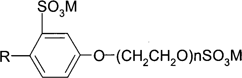 Alkyl phenol sulfonic polyoxyethylene ether sulfate and preparation thereof