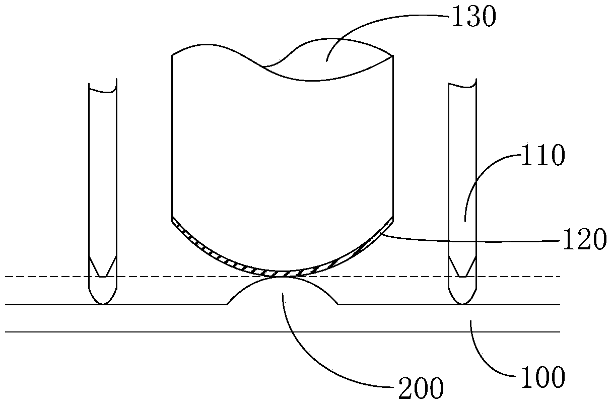 Substrate repairing device and repairing method