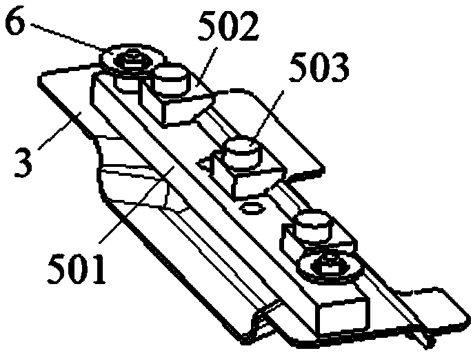 Automotive storage battery installation device