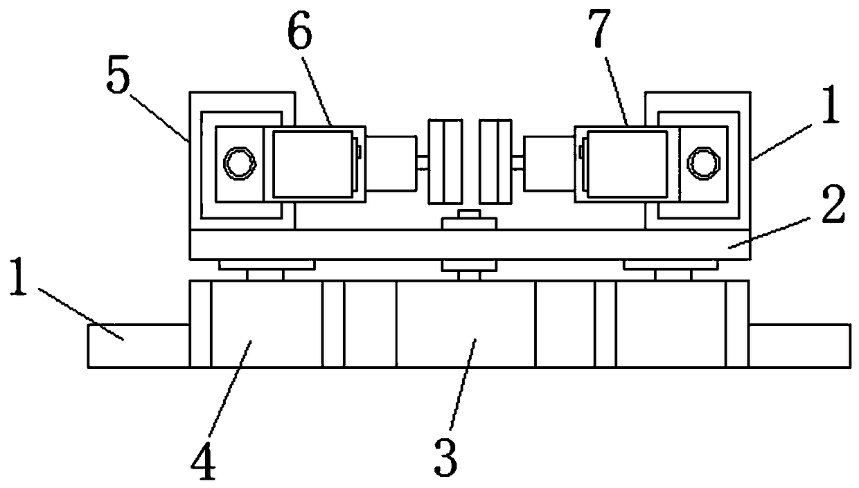 Conveniently-maintained all-direction rotary mechanism for part machining of braiding machine