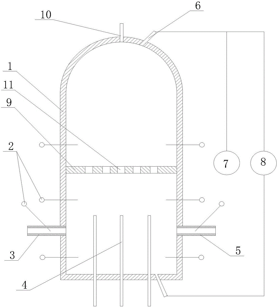 Nitrogen pressure stabilizing experiment device with controllable outlet fluid temperature in moving condition