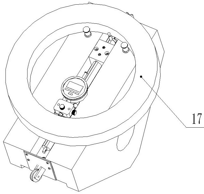 V-shaped positioning inner diameter and outer diameter comparison measuring instrument