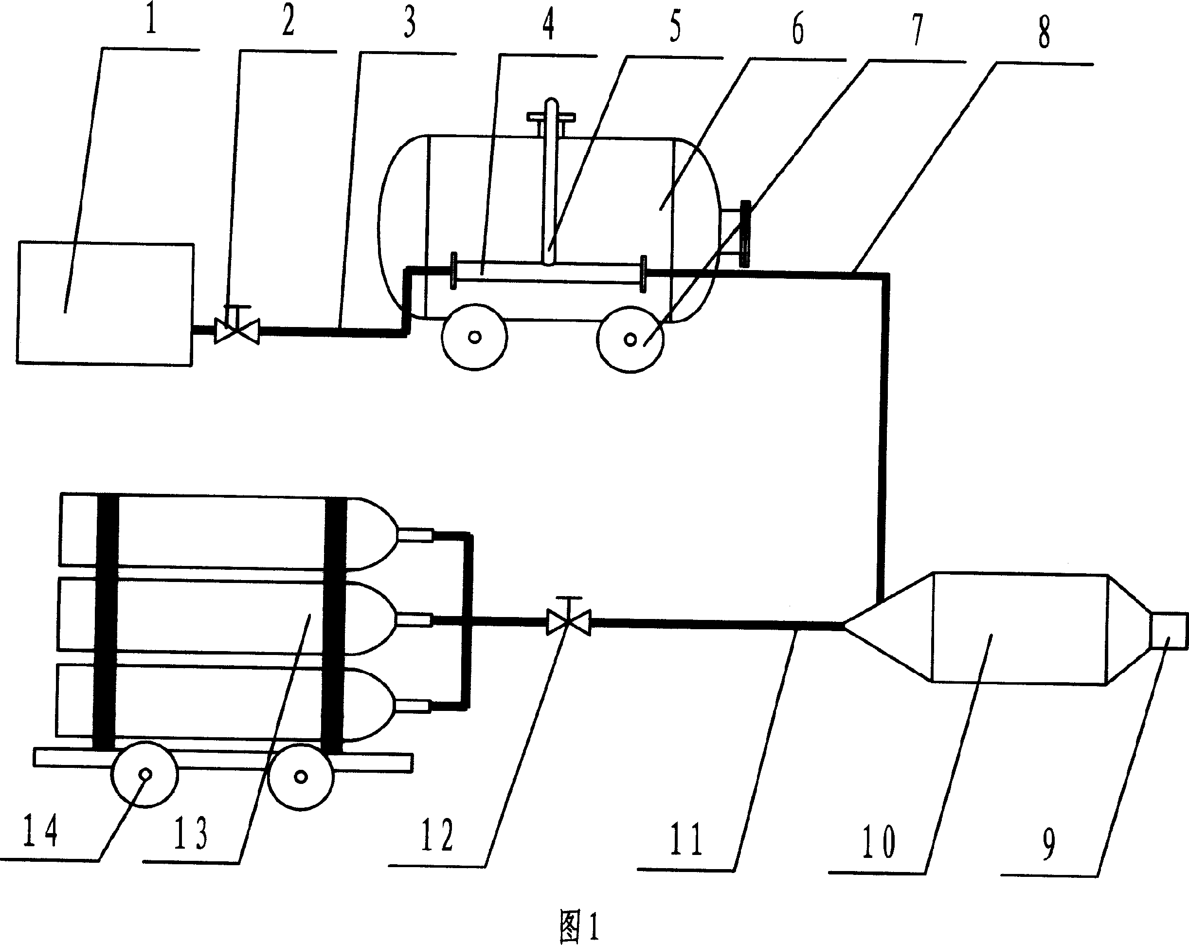 Coal mine inert gas foam extinguishing system