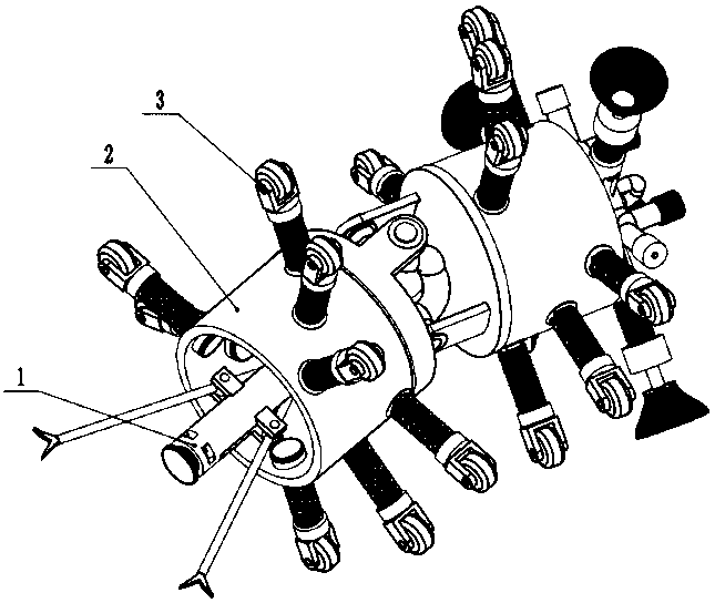 Domestic pipeline unchoking robot