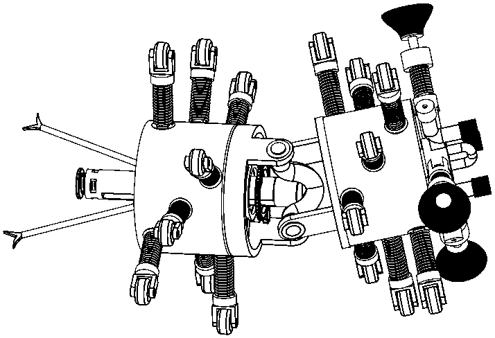 Domestic pipeline unchoking robot