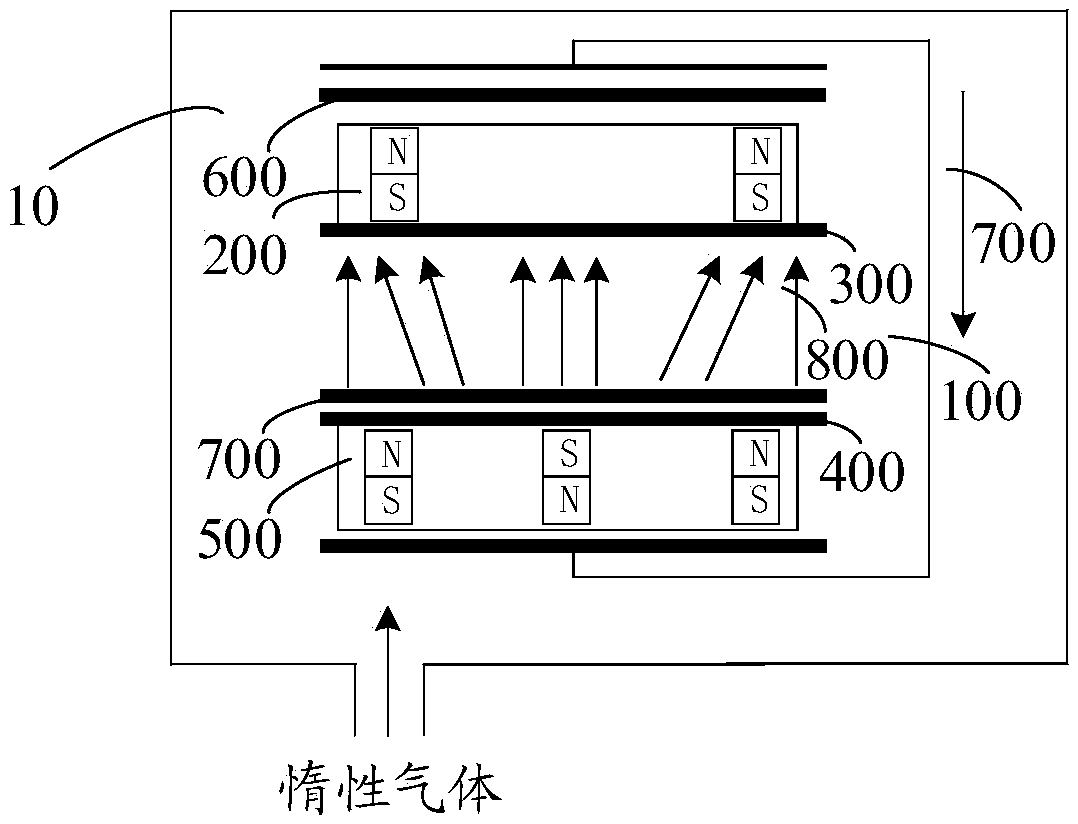 Plating system and plating glass manufacturing method