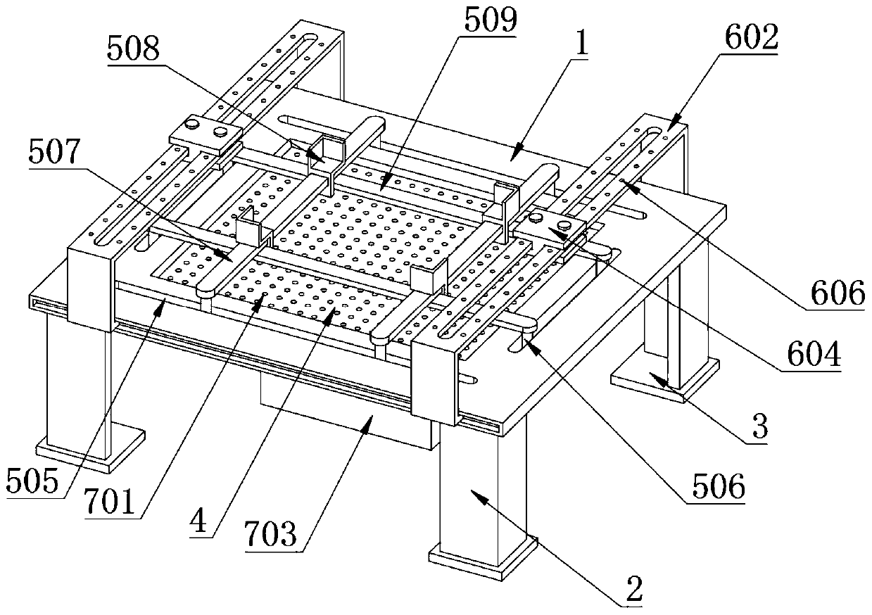 Quickly spliced workbench for civil air defense door frame