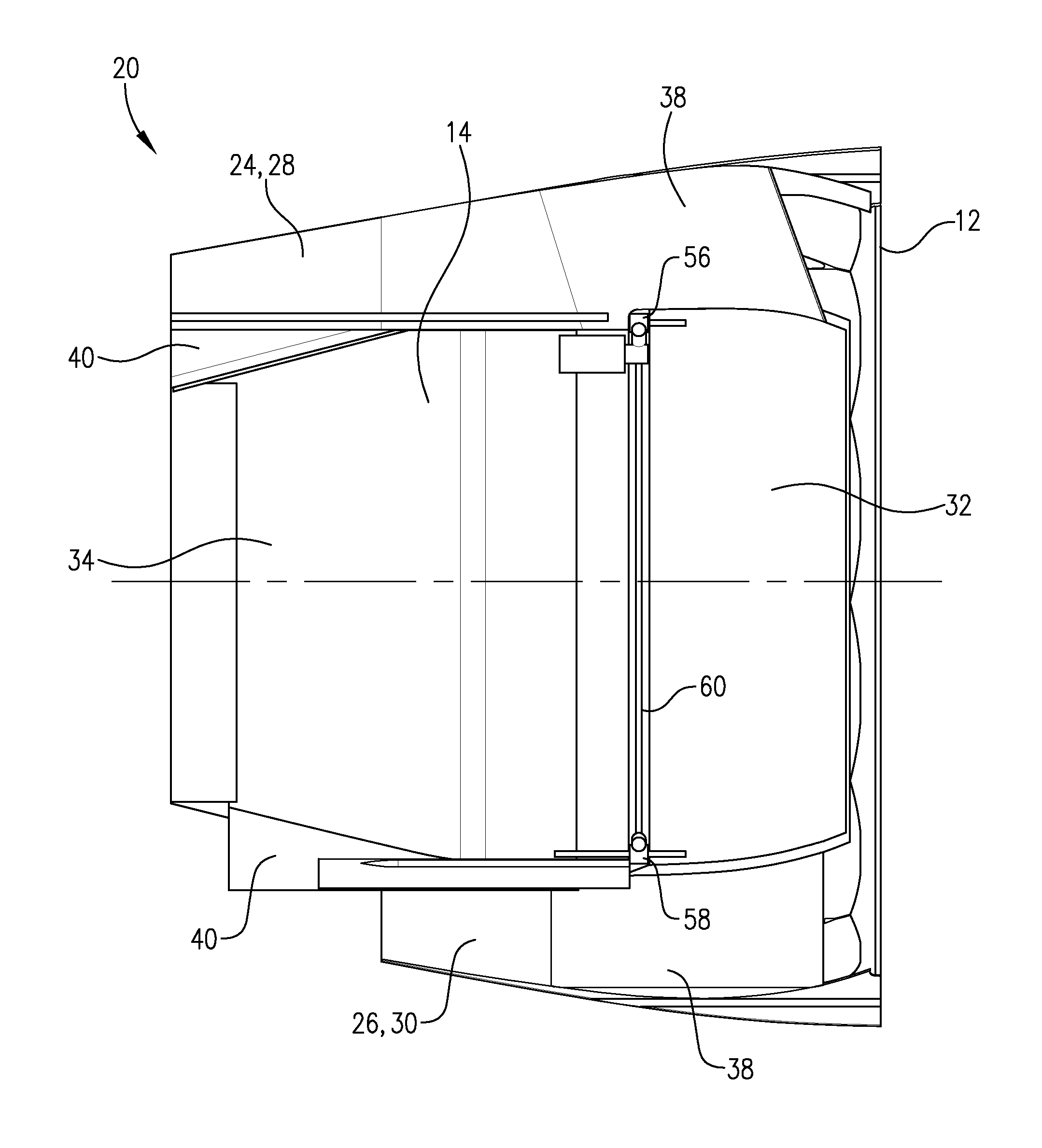 Variable fan duct nozzle