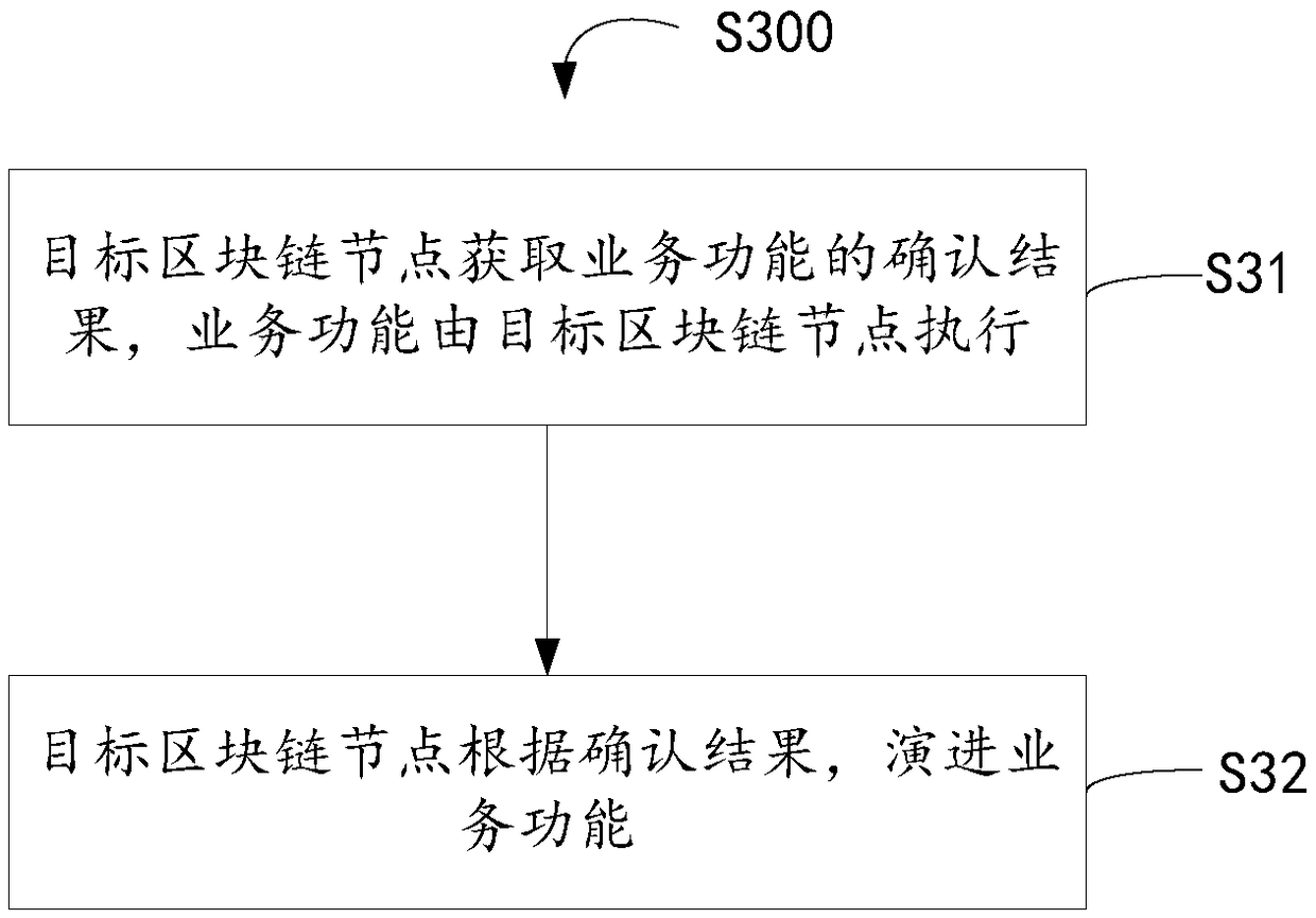 Block chain node evolution method and block chain node