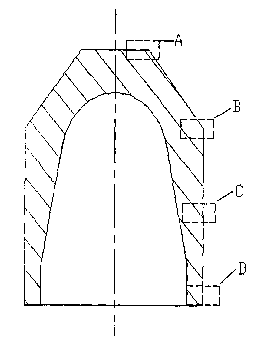 Oil field perforating bullet body powder metallurgy material and perforating bullet body manufacturing method