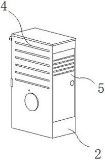 A charging pile with anti-leakage and wheel-washing functions for new energy vehicles