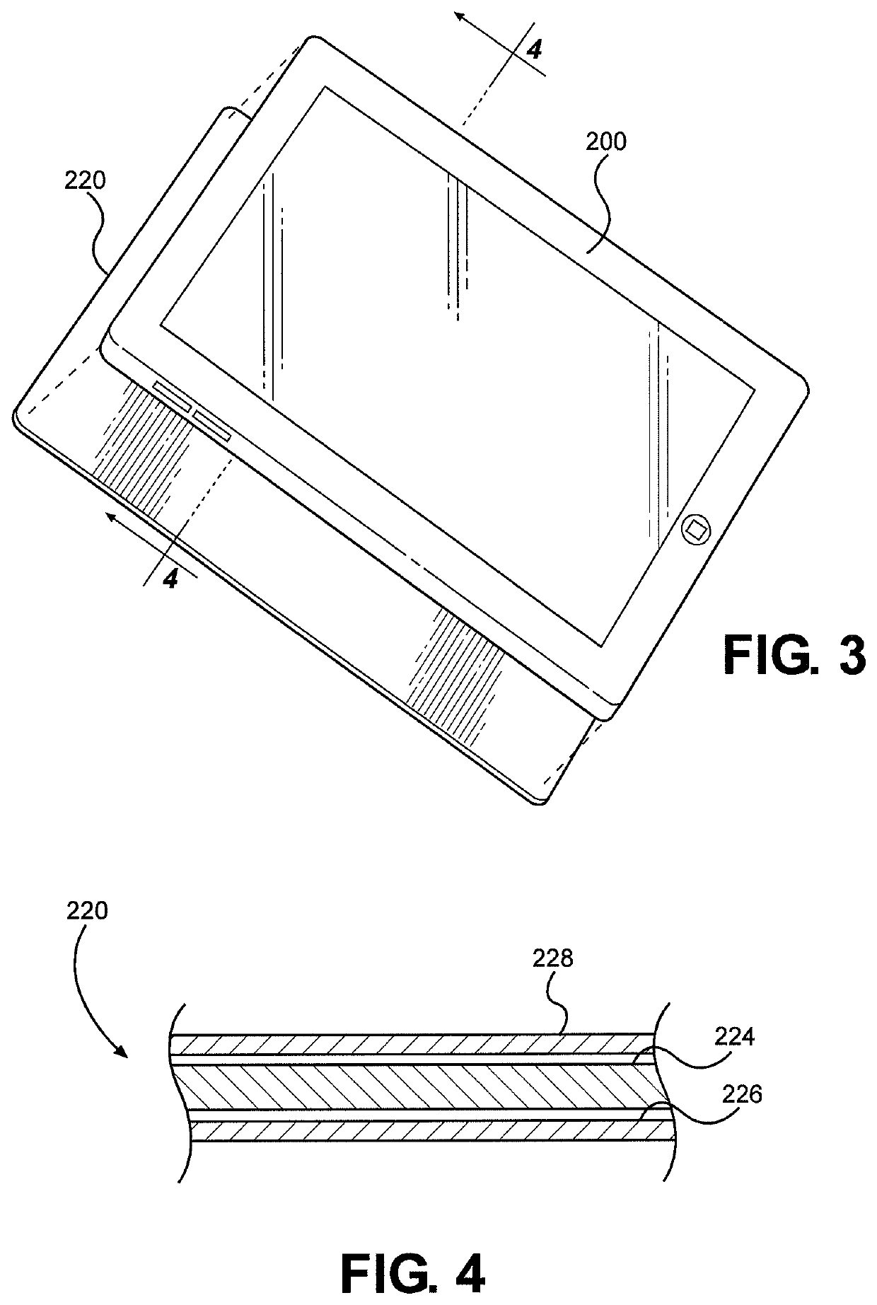 Radio frequency emission guard for portable wireless electronic device