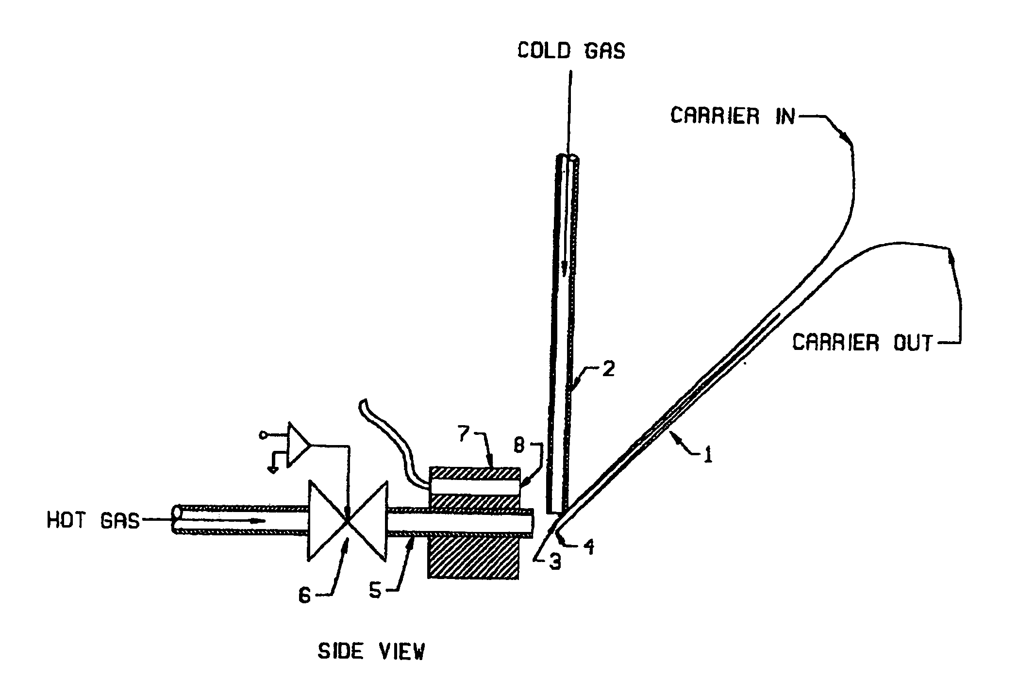 Method and apparatus for measuring velocity of chromatagraphic pulse