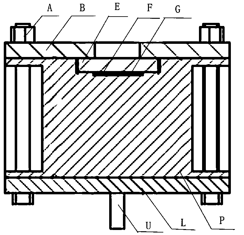 High-temperature-resistant high-pressure-resistant visual rectangular narrow slot channel experiment device