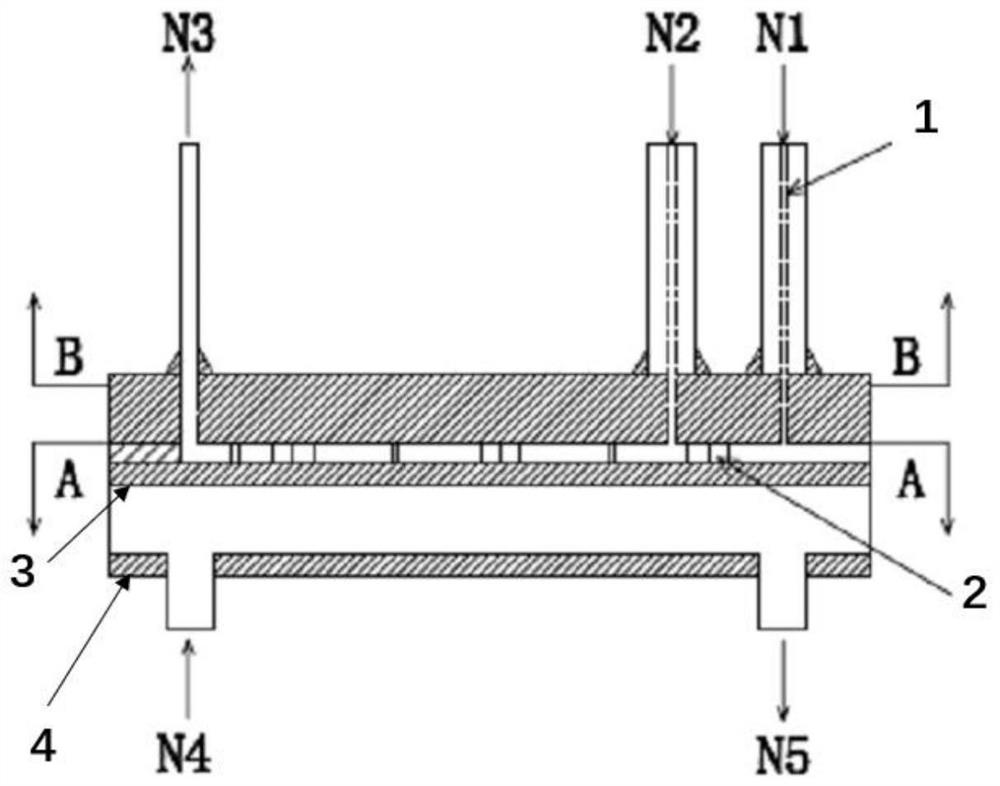 Process for synthesizing nitro diether by adopting narrow-distance parallel plate reactor