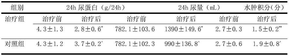 A kind of medicine for treating intractable nephrogenic edema and preparation method thereof