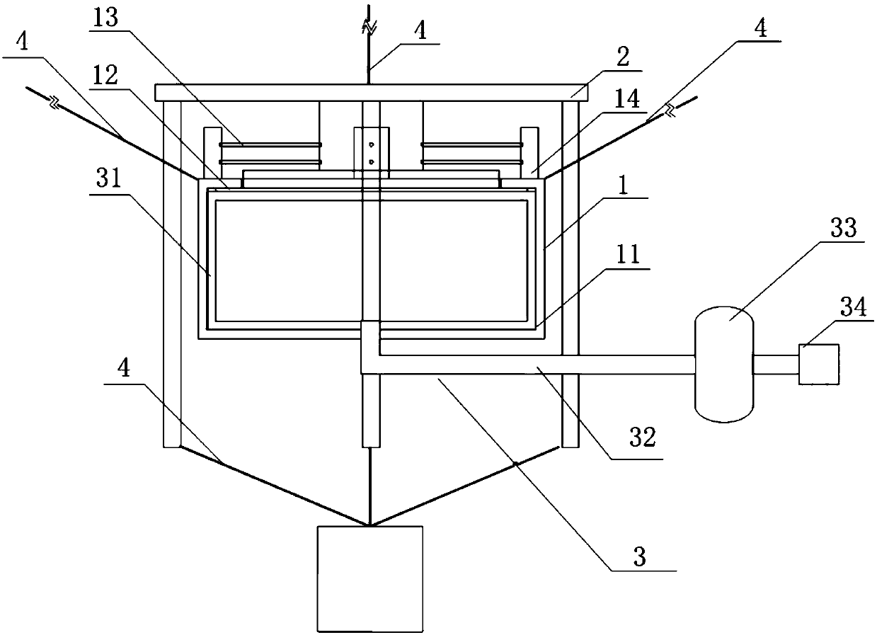 A kind of airbag type low rigidity suspension device