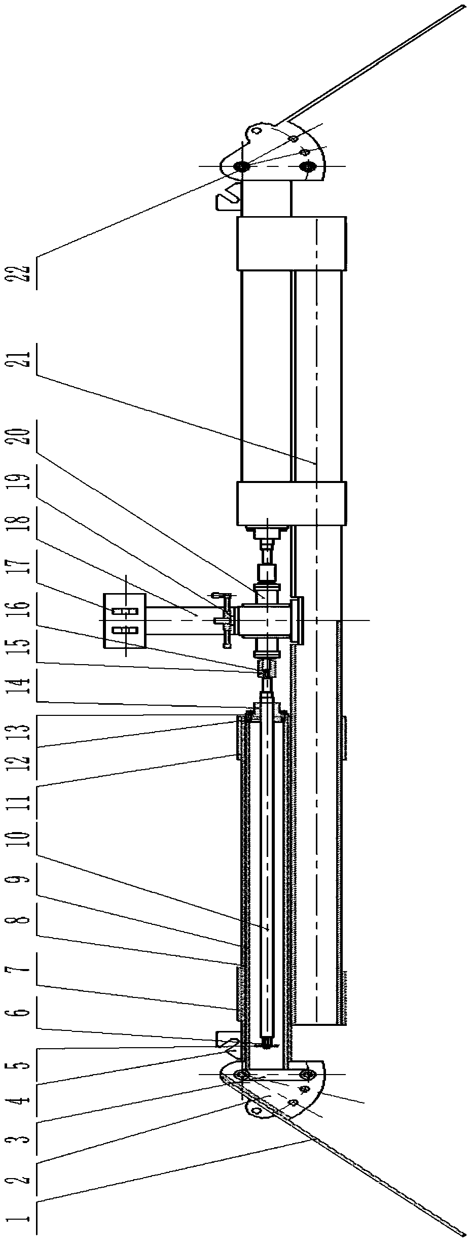 Rear suspension root cutting machine