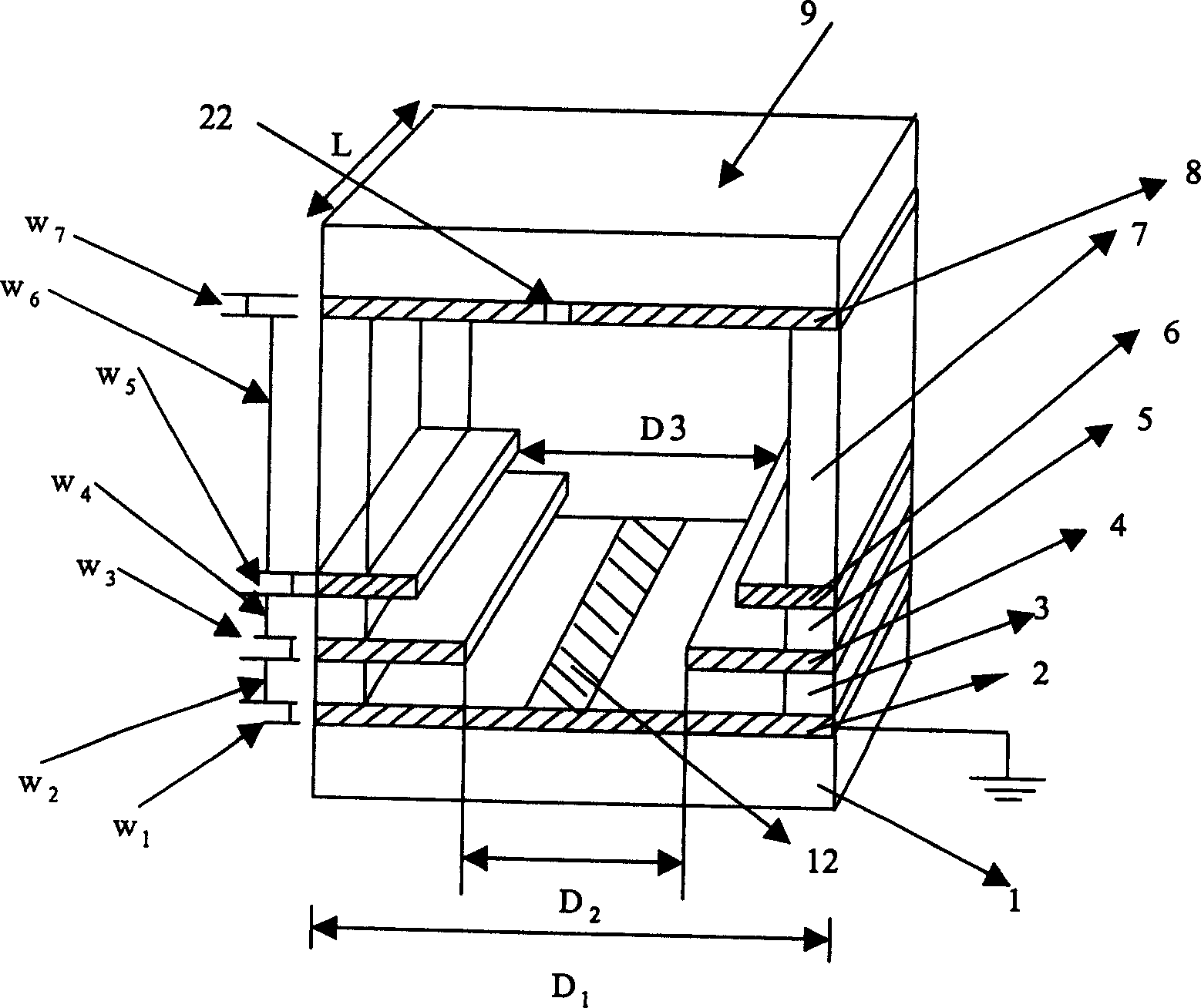 Field transmission magnetosensitive sensor