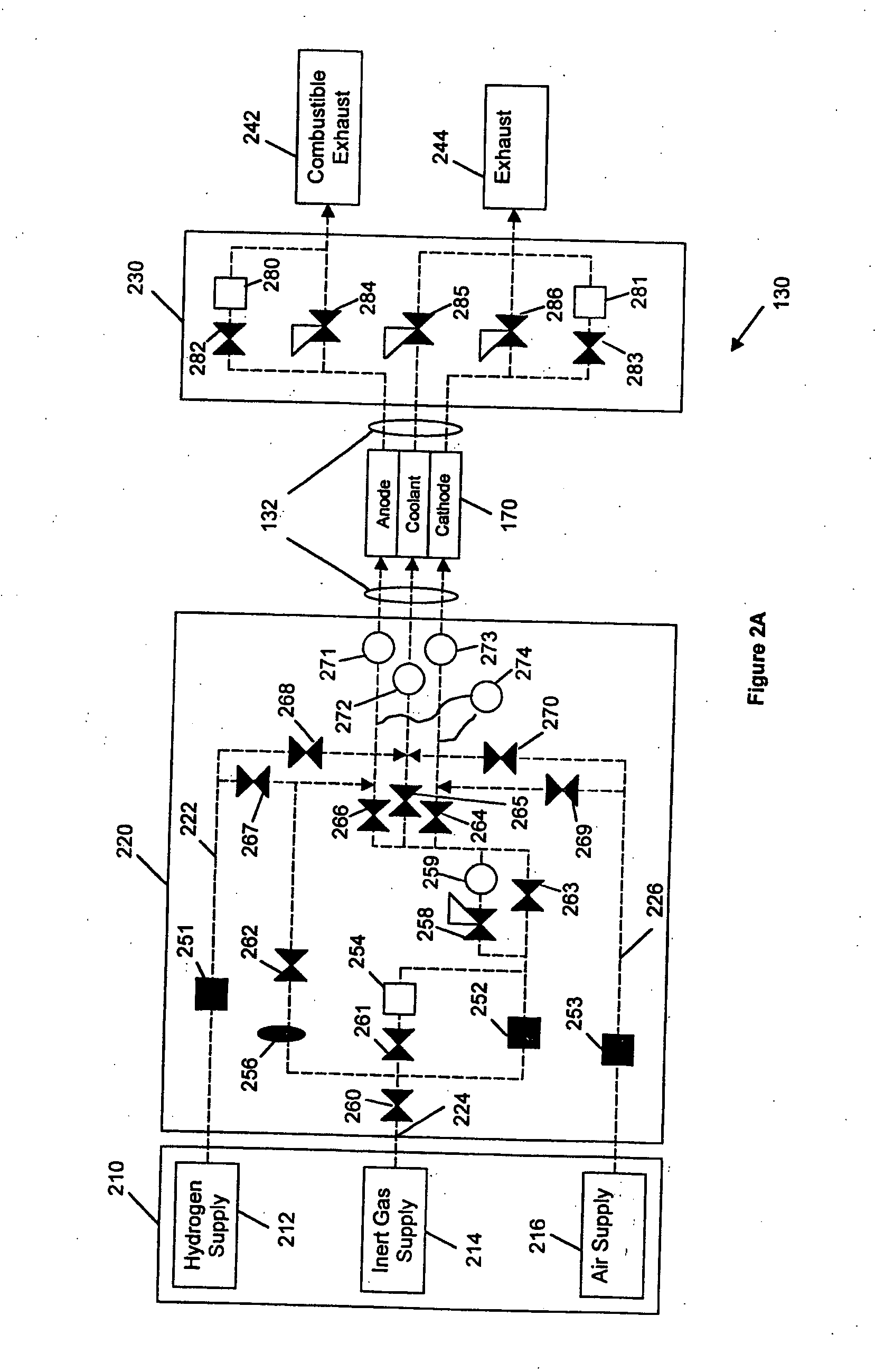 Method, system and apparatus for diagnostic testing of an electrochemical cell stack