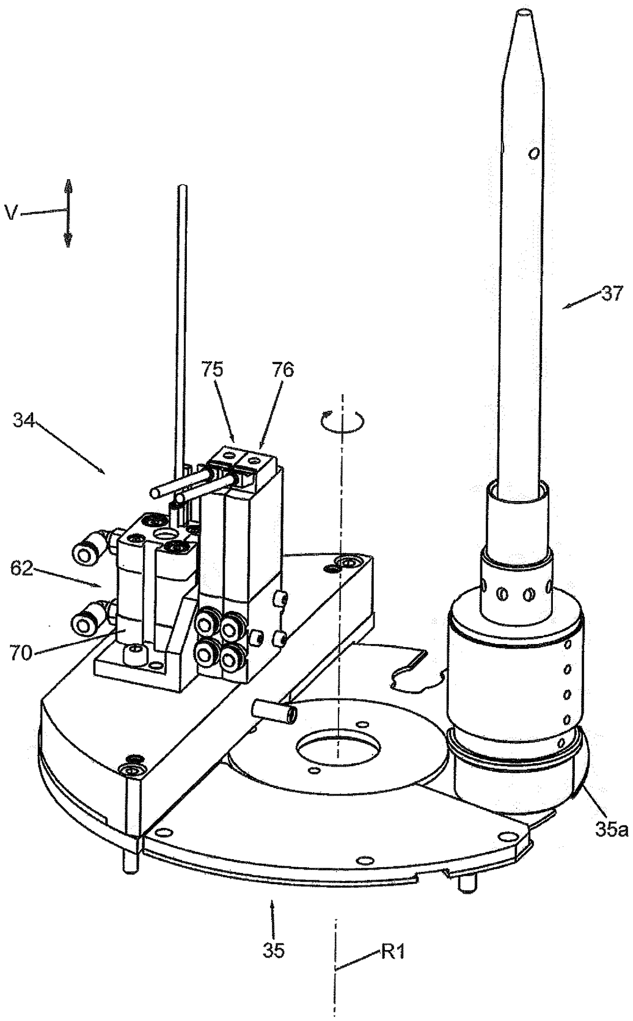 Method and inserting device for inserting a circular blank ring into an outer ring of a circular blank