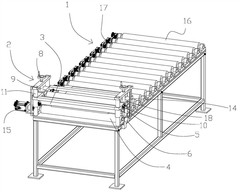 Glass size measuring device and measuring method thereof