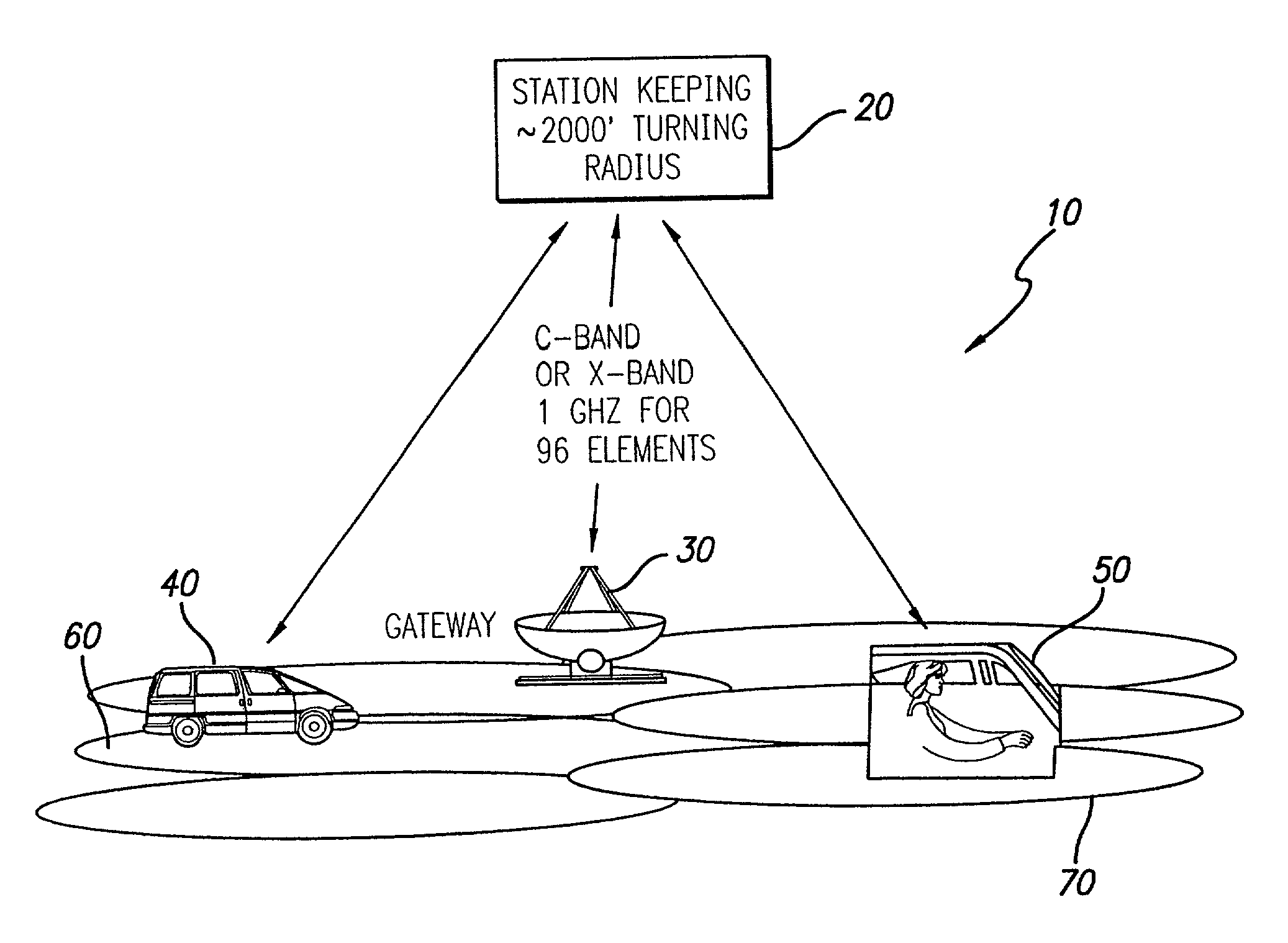 Micro cell architecture for mobile user tracking communication system